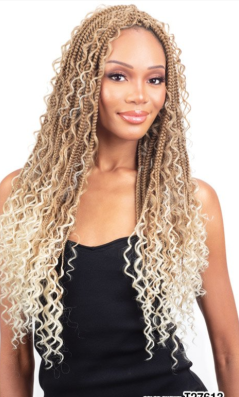 Model Model 3X Boho Paradise Box Braid 22”