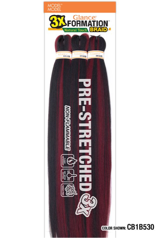Model Model Formation Natural Touch Braiding Hair 3x 60"