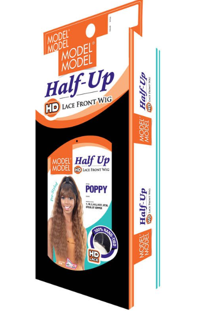 Model Model Half Up HD Lace Front Wig, Poppy