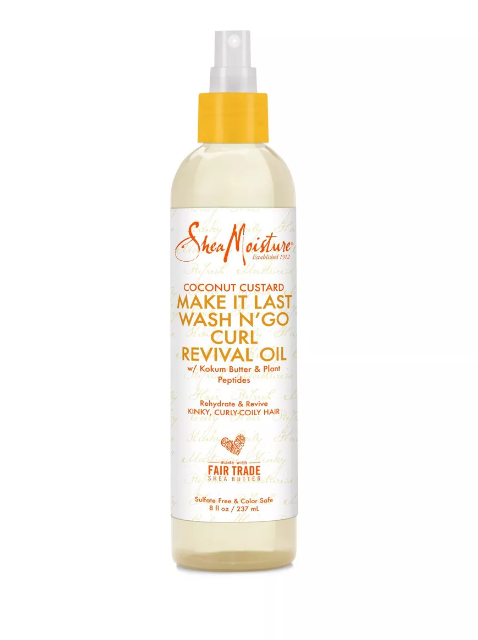 SheaMoisture Coconut Custard Make It Last Wash N' Go Curl Revival Oil