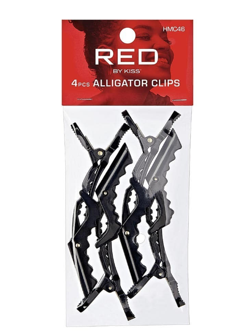 Red Alligator Clips 4 pcs