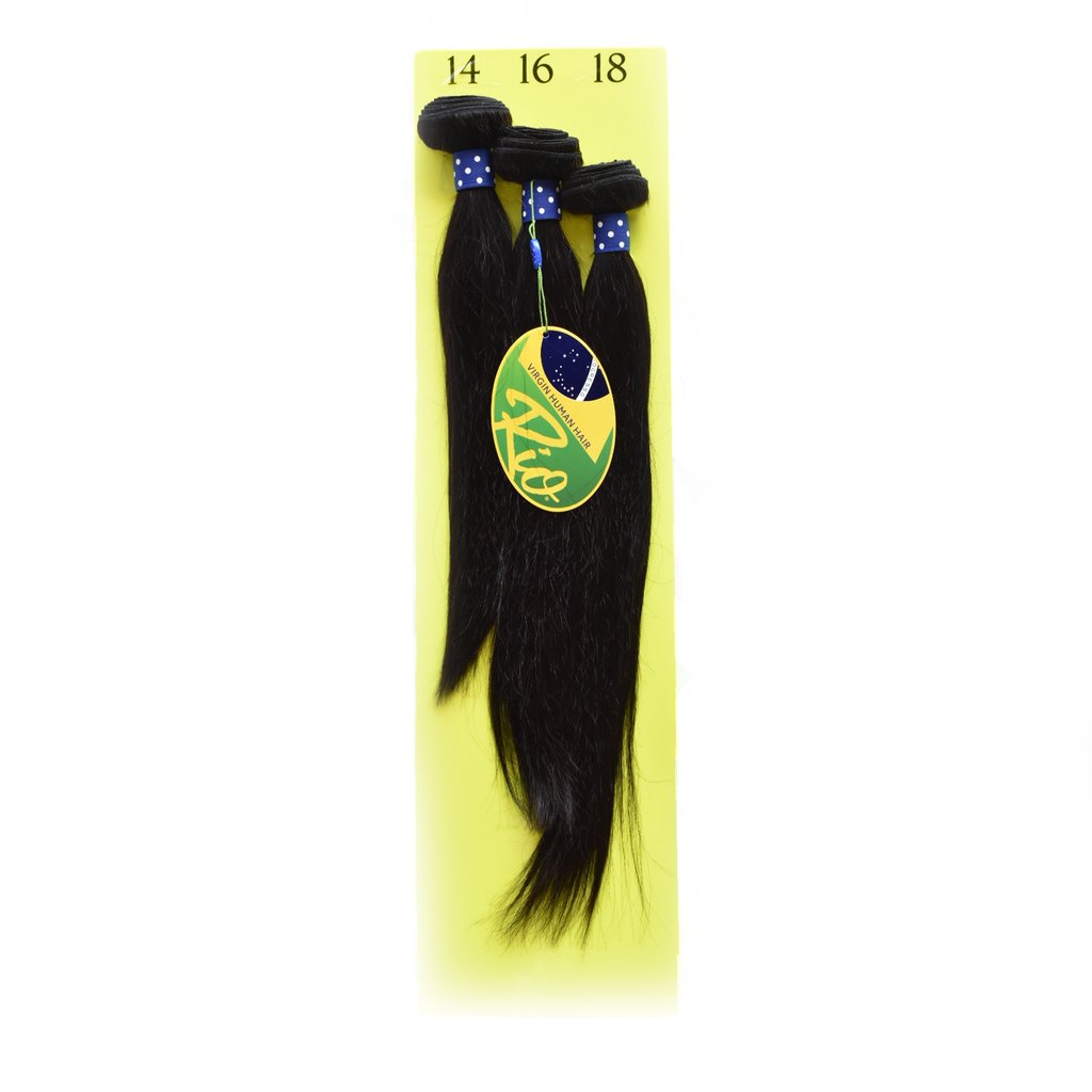 Rio Virgin Human Hair Straight 3 Bundle Pack