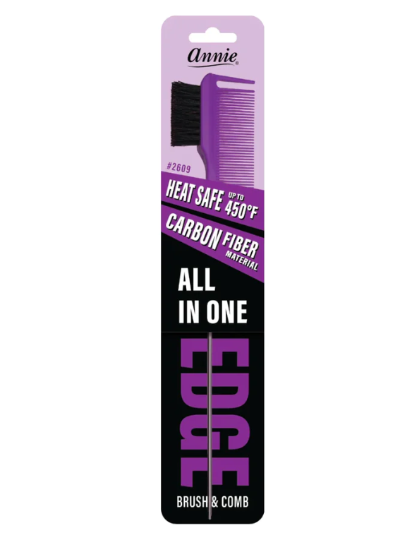 Annie All-In-One Edge Brush Natural Boar Bristle Asst.
