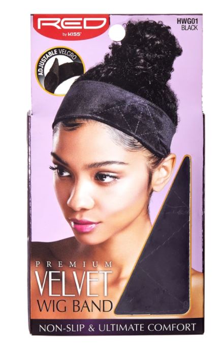 RED Elastic, Velvet, & Silicone Wig Band