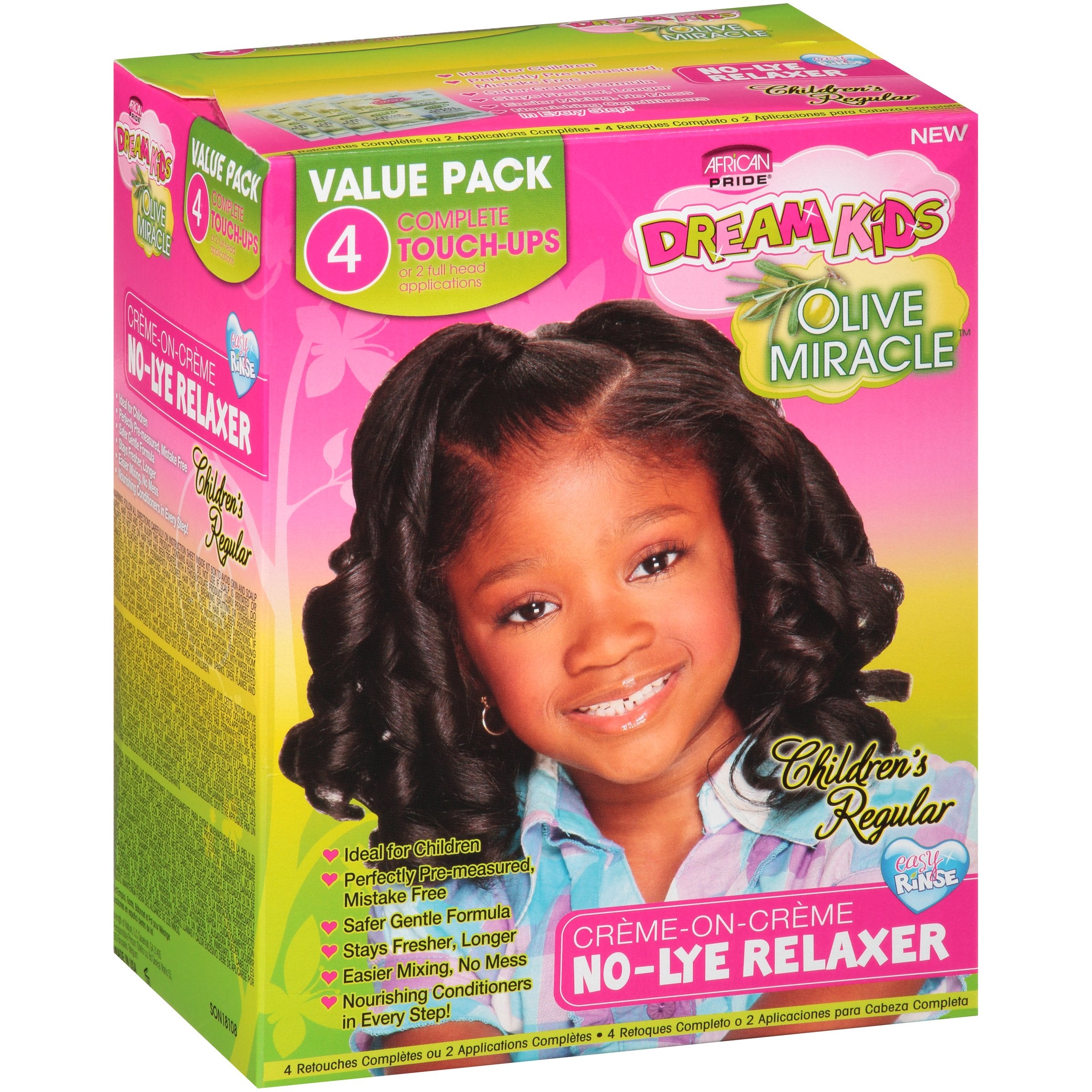 African Pride Dream Kids Olive Miracle Relaxer Kit Regular