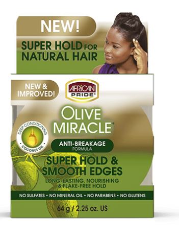 African Pride Olive Miracle Super Hold & Smooth Edges