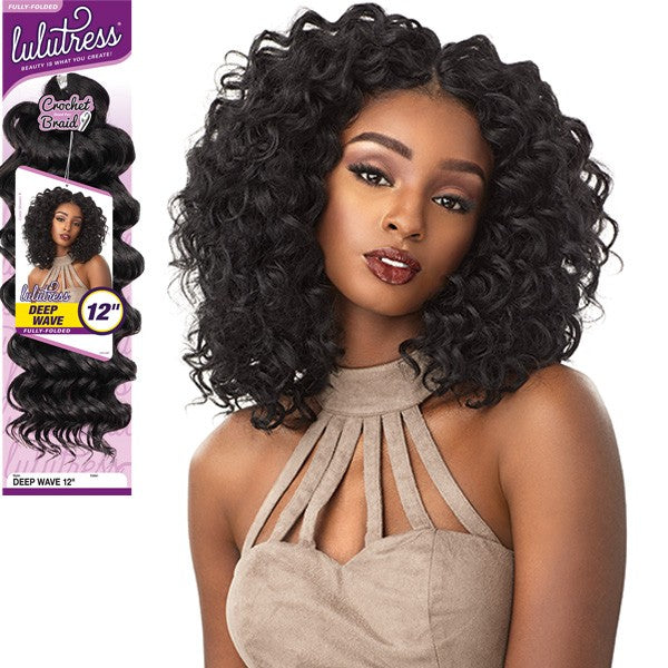 Lulutress Fully Folded Deep Wave 12" Crochet Braid