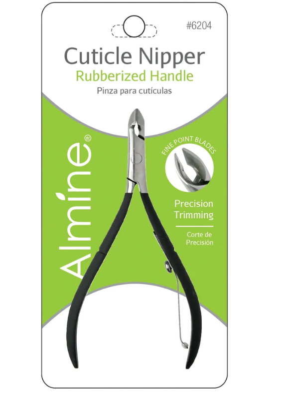 Almine Stainless Steel Nipper With Rubberized Black Handle