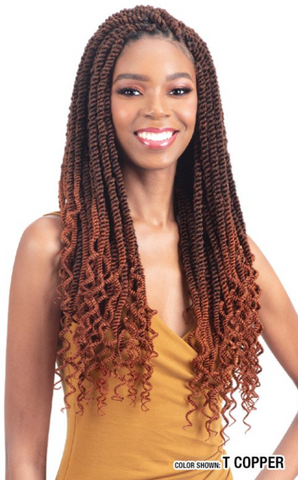 Model Model Glance Braid 3X Curly Natural Twist 20"