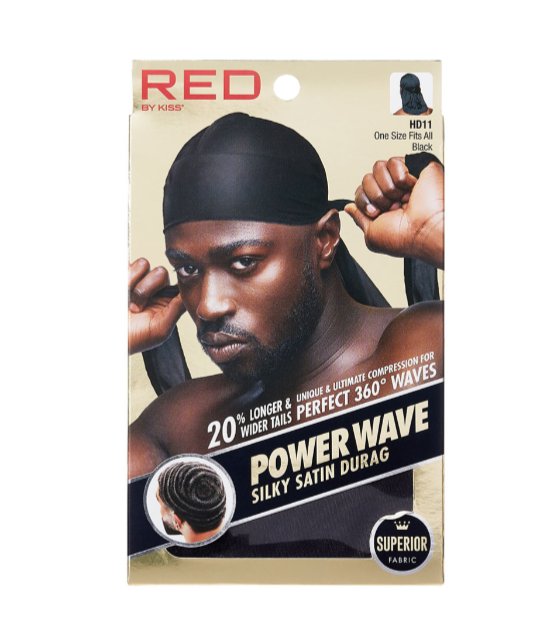 Red Power Wave Silky Satin Durag