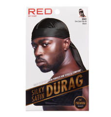 Red Silky Satin Durag