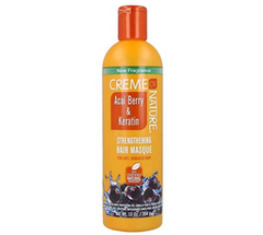 Creme of Nature Acai Berry & Keratin Strengthening Hair Masque for Dry Damaged Hair
