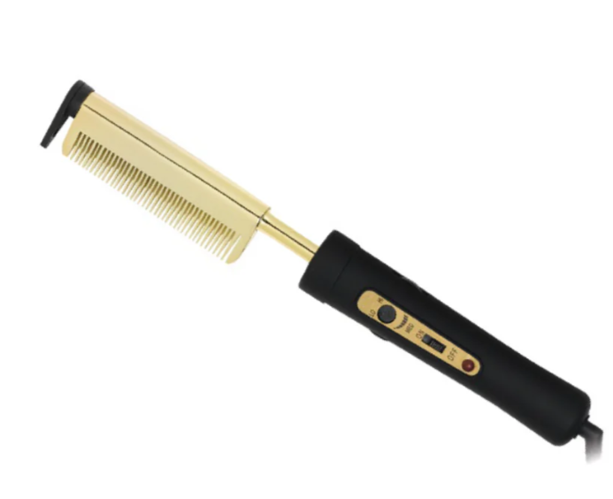 Hot & Hotter Electric Pressing Comb Medium Straight Teeth