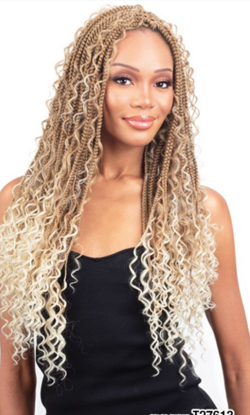 Model Model 3X Boho Paradise Box Braid 22”