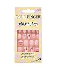 Kiss Gold Finger Little Diva Sticker Nails