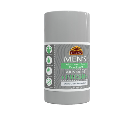 Okay Men's Deodorant Grey Natural Stick Solid