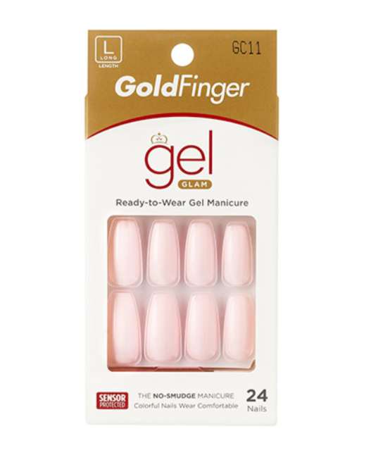 Gold Finger Gel Glam Color - Pale Pink