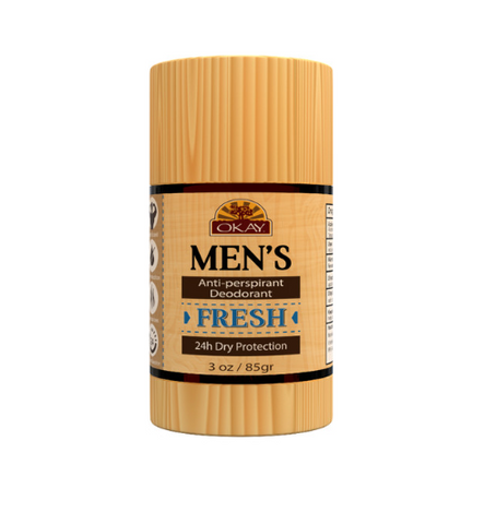 Okay Men's Deodorant Wood Natural Solid Stick