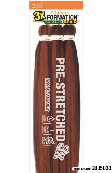 Model Model Formation Natural Touch Braiding Hair 3x 60"