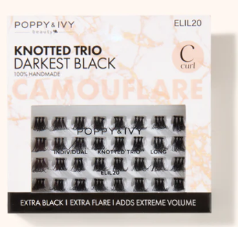 Poppy & Ivy Camouflare Knotted Trio Lashes