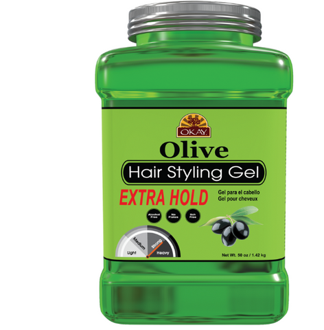 Okay Olive Hair Styling Gel - Extra Hold
