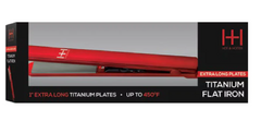 Hot & Hotter Extra Long Titanium Flat Iron 1 Inch