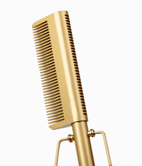 Nicka K Gold Pressing Comb - Double Sided