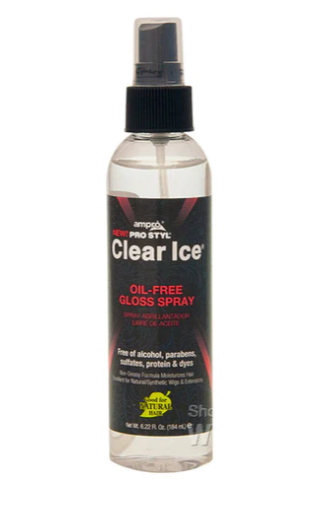 Ampro Pro Styl Clear Ice Oil Free Gloss Spray Shine Shimmer Hair, 6.22 Oz.