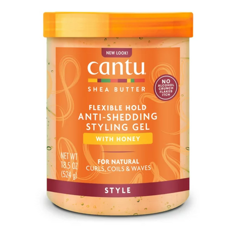 Cantu Flexible Hold Anti-Shedding Styling Gel with Honey