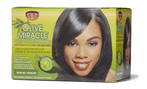 African Pride Deep Conditioning No Lye Regular Relaxer System