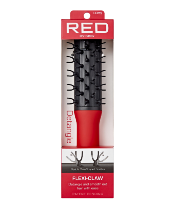 Red Flexiclaw Hair Brush