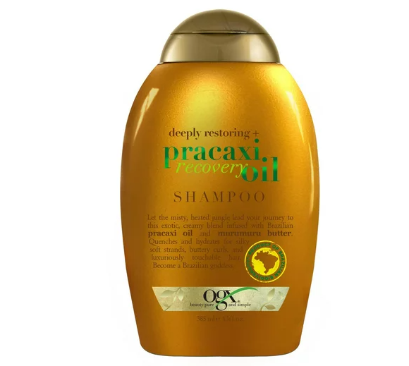 OGX Deeply Restoring, Pracaxi Recovery Oil Anti-Frizz Shampoo With Murumuru Butter