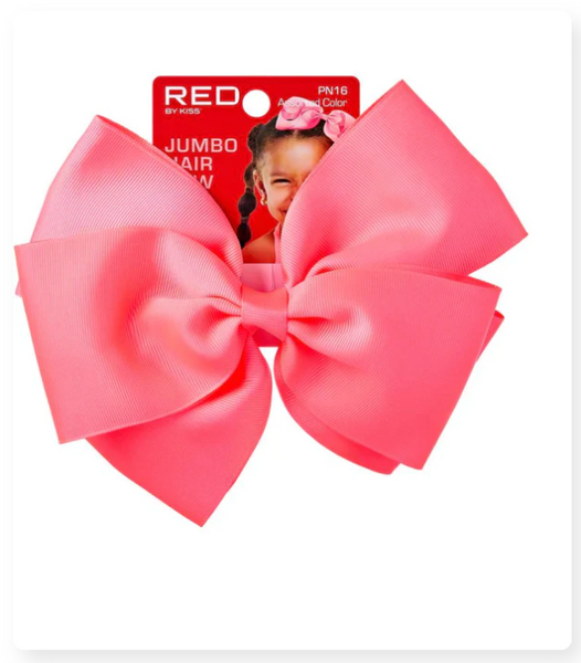 Red Kids Ribbon Metal Clip