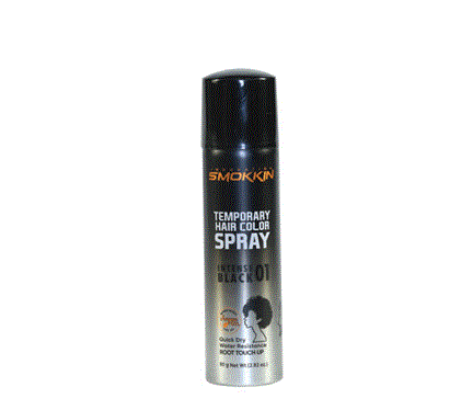 Smokkin Temporary Hair Color Spray - Black