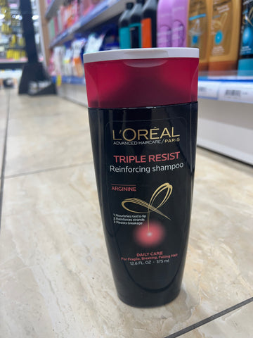 L'oreal Shampoo Triple Resist Reinforcing Advanced Care 12.6 oz