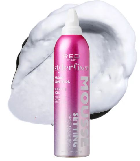 Red by Kiss Frizz Control Setting Mousse For Braid