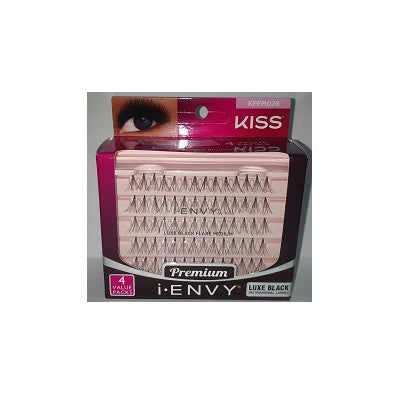 Kiss i-Envy Luxe Black Flare Short 4 Pack Lashes