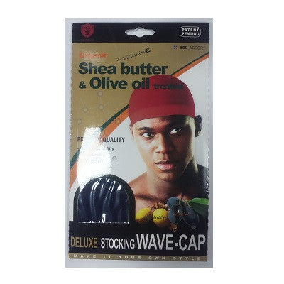 King J Organic Shea Butter & Olive Oil Treated Deluxe Stocking Wave Cap