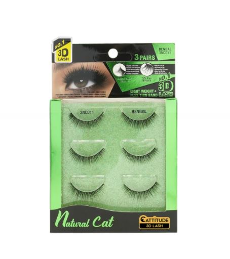 Ebin Natural Cat 3D Lash Value Packs