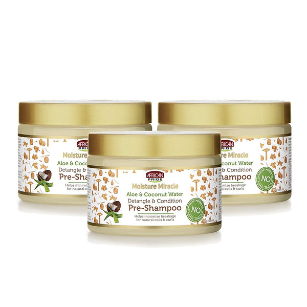 African Pride Moisture Miracle Aloe & Coconut Oil Pre-Shampoo