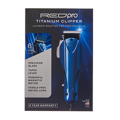 Red Pro Titanium Hair Clipper