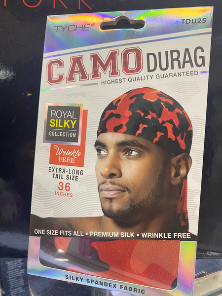 Tyche Camo Durag Royal Silky Collection