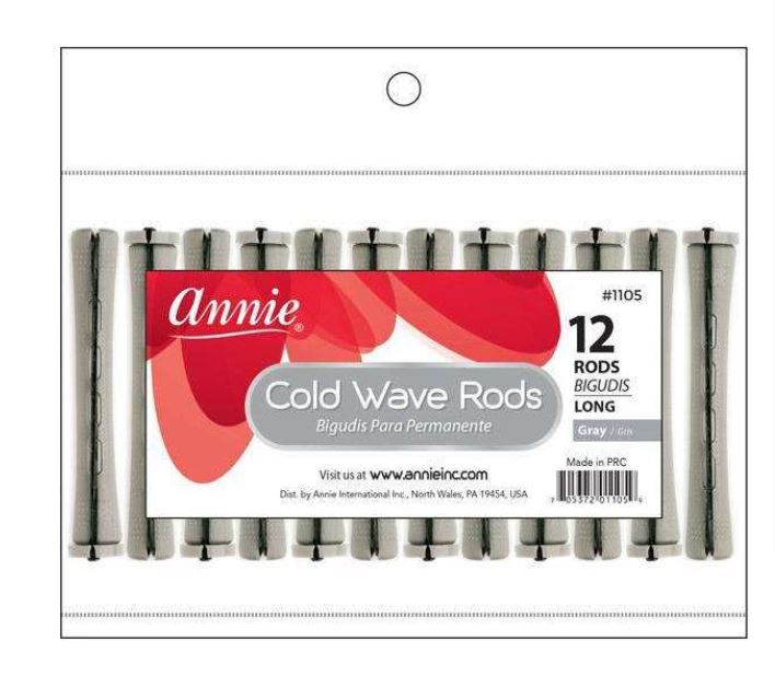 Annie Cold Wave Rod Long 12Ct Gray