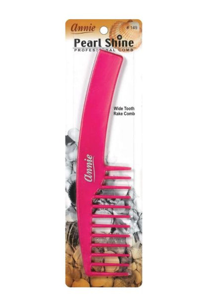 Annie Pearl Shine Combs Wide Rake Asst Color