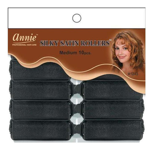 Annie Silky Satin Rollers Size Small/Medium/Large