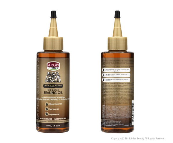African Pride Black Castor Miracle Sealing Oil