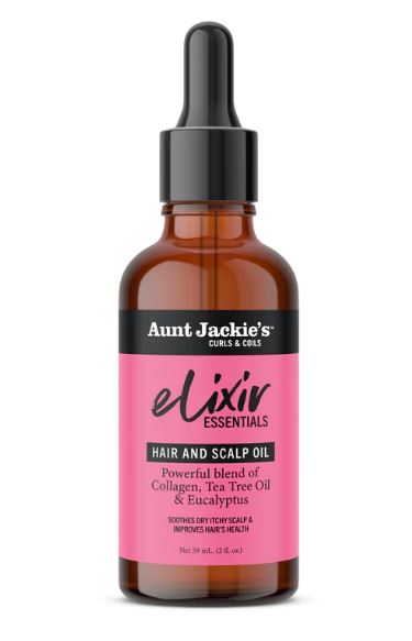 Aunt Jackie's Elixir Essentials: Collagen & Tea Tree Hair & Scalp Oil