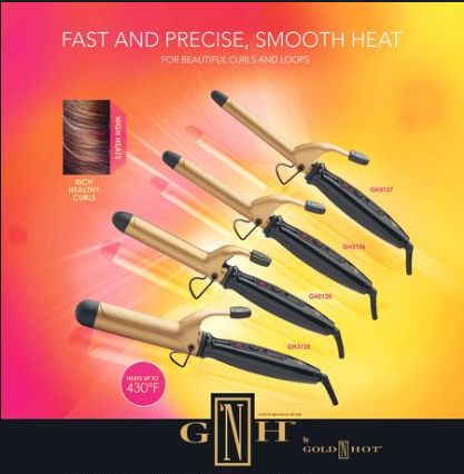 G 'N H by Gold 'N Hot Professional Ceramic Spring Curling Irons