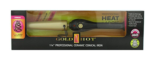 Gold 'N Hot Professional Ceramic Conical Iron