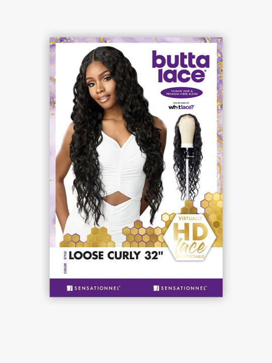 Sensationnel Butta Lace Human Hair Blend Loose Curly 32"